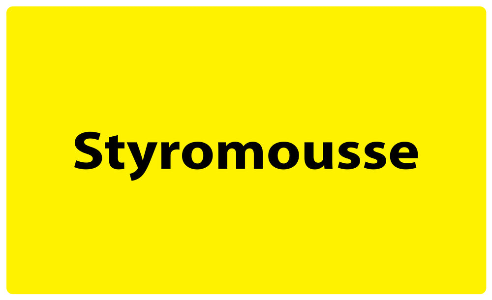 1000 autocollants de séparation des déchets "Styromousse" en papier F-GRPWA250