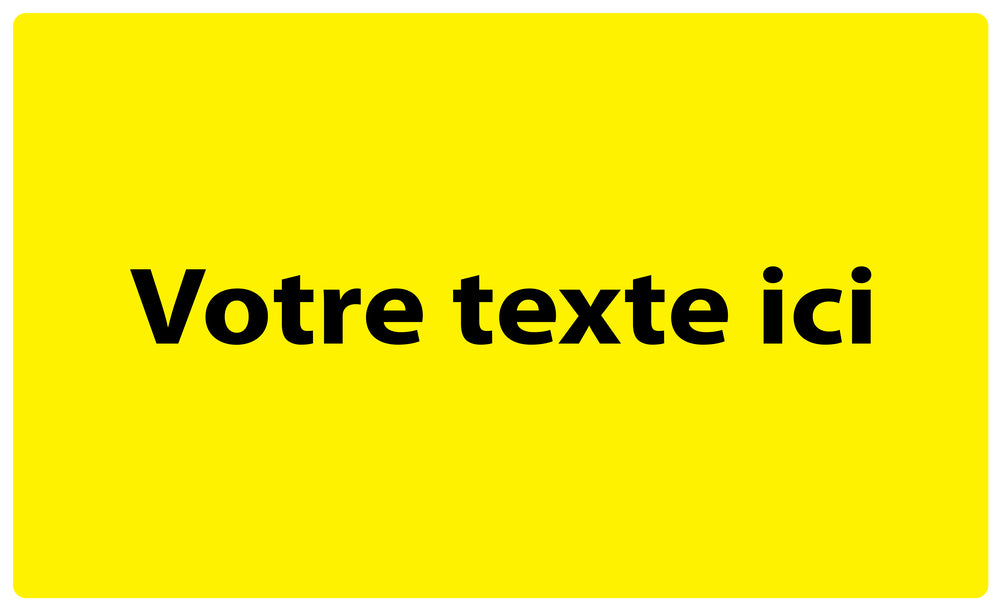 1000 autocollants de séparation des déchets "Votre texte ici" en papier F-GRPWA260