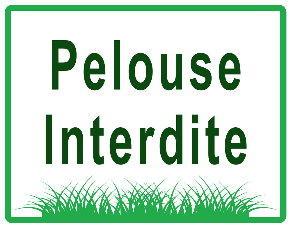 Autocollant "Pelouse Interdite" en PVC de 10 à 60 cm, F-KEEPOFFGRASS-H-10000-54