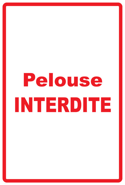 Autocollant ""Pelouse Interdite" en PVC de 10 à 60 cm, F-KEEPOFFGRASS-V-10400-14