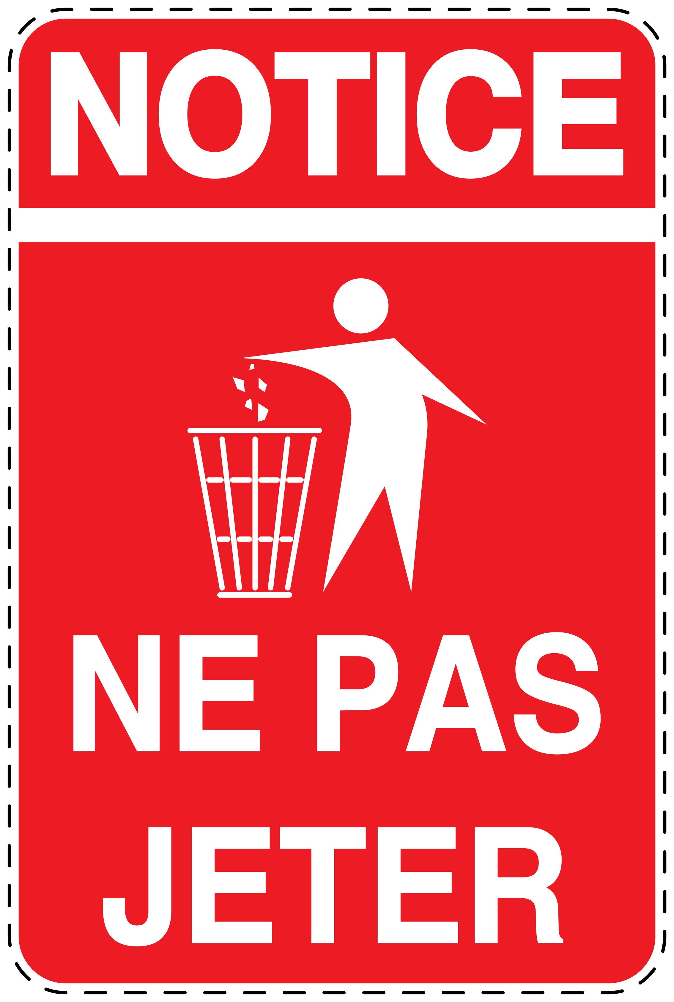 Autocollant de poubelle