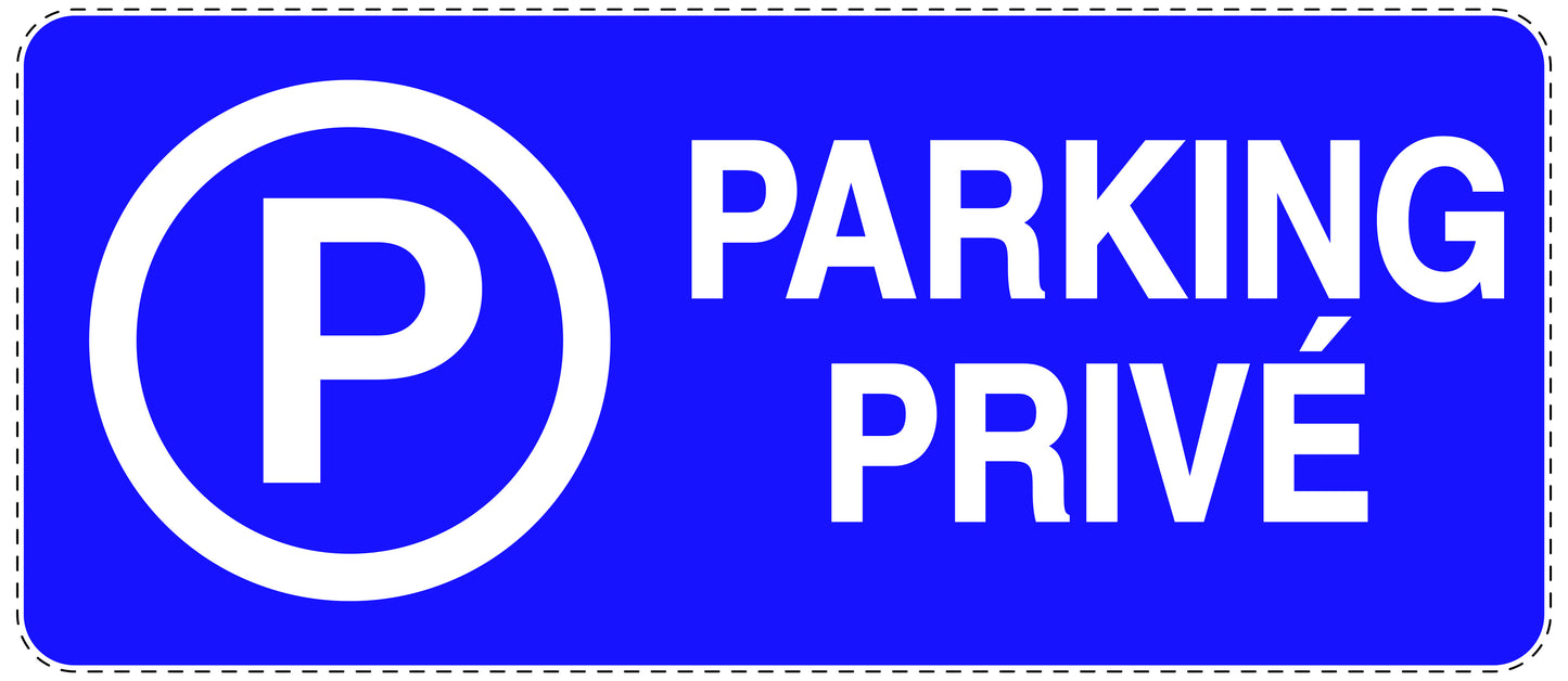 Autocollant "PARKING PRIVÉ" F-NPRK-1340-44