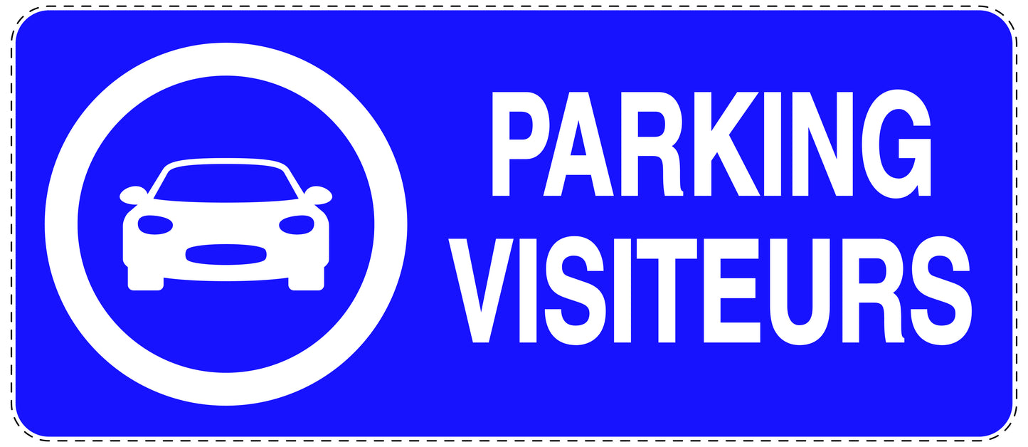 Autocollant "PARKING VISITEURS" F-NPRK-1350-44