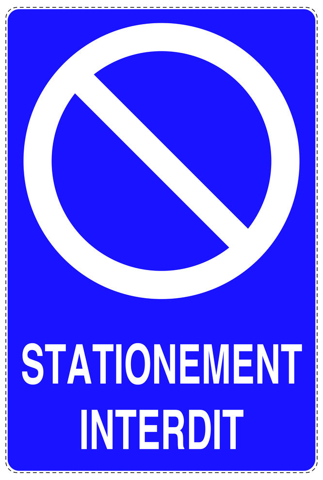 Autocollant "STATIONNEMENT INTERDIT " F-NPRK-2120-44