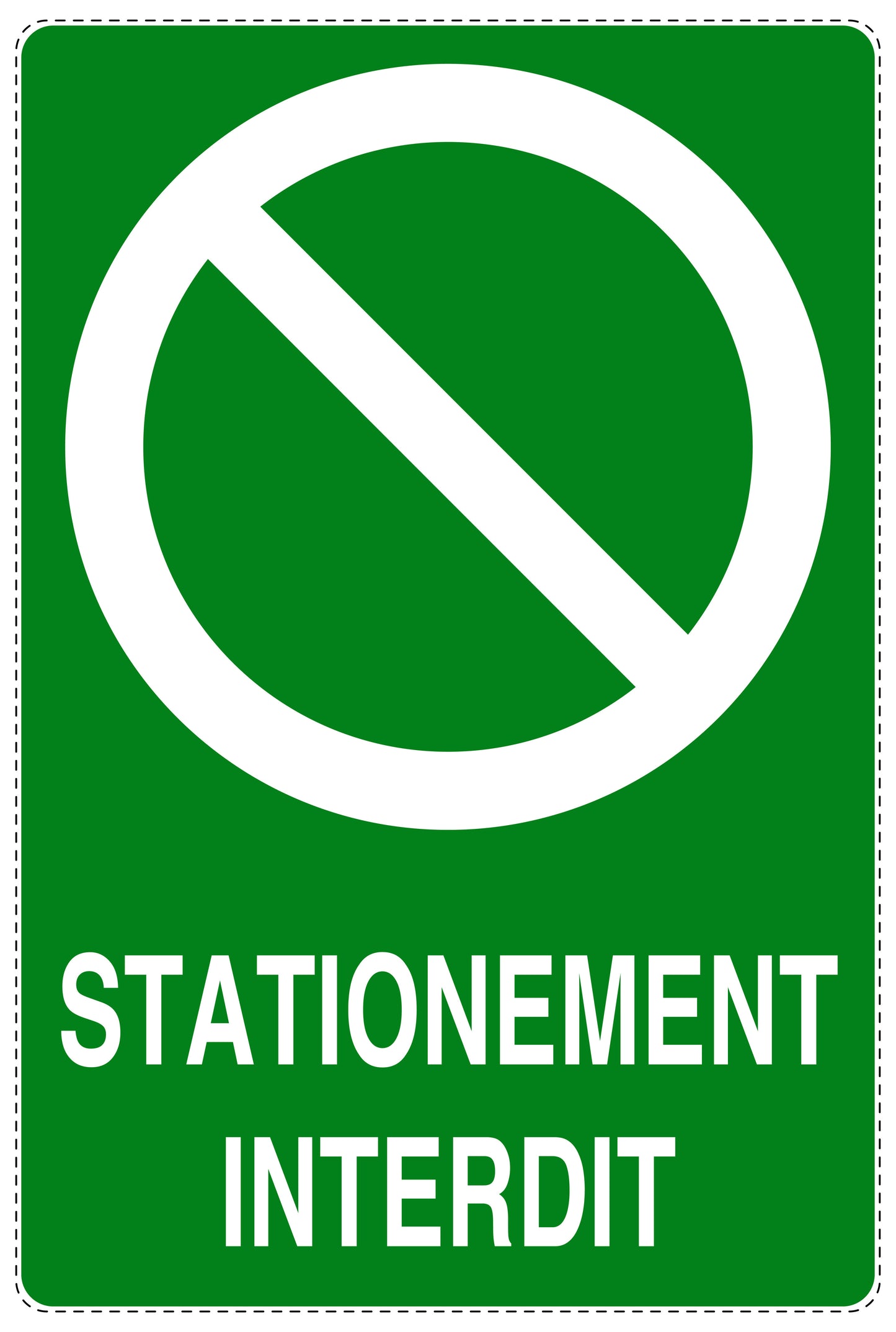 Autocollant "STATIONNEMENT INTERDIT " F-NPRK-2120-54