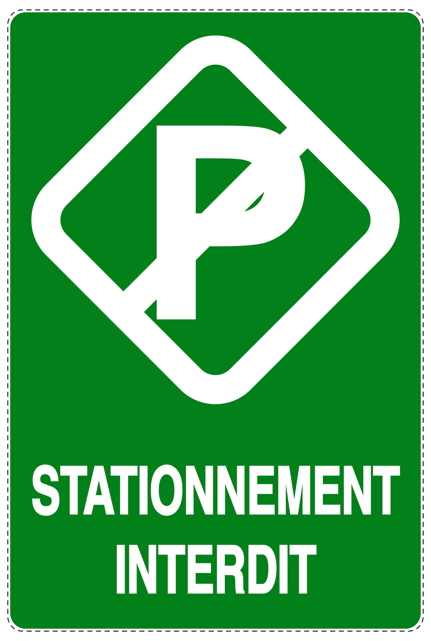 Autocollant "STATIONNEMENT INTERDIT" F-NPRK-2230-54