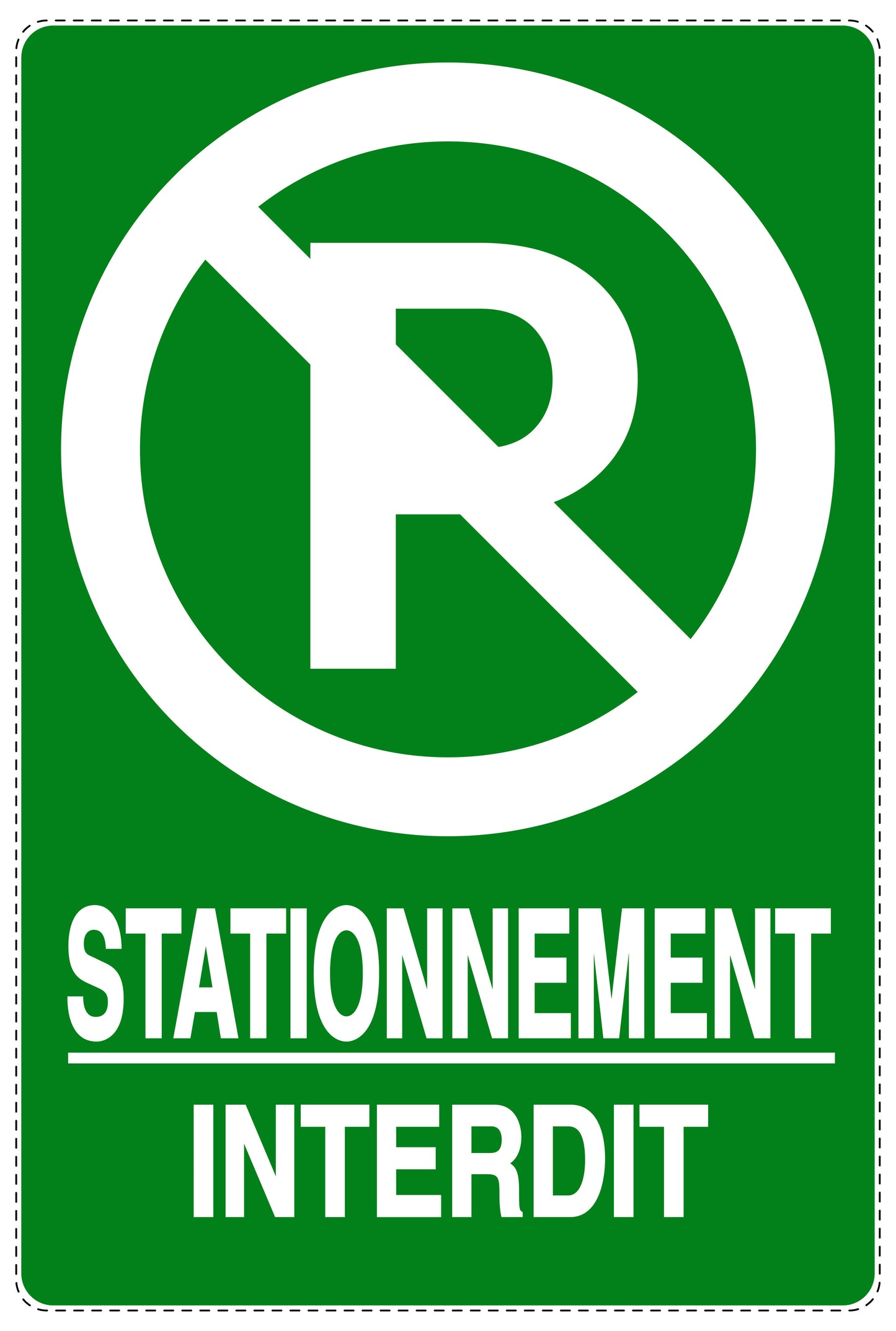 Autocollant "STATIONNEMENT INTERDIT" F-NPRK-2290-54