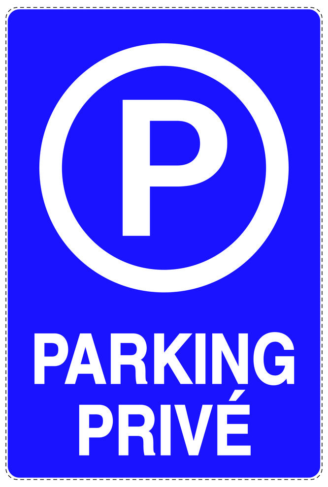 Autocollant "PARKING PRIVÉ" F-NPRK-2340-44
