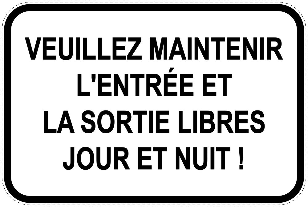 Panneaux d'interdiction de stationnement (stationnement interdit) blancs comme autocollant F-PARKEN-10600-V-0