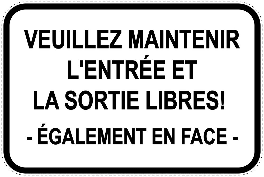 Panneaux d'interdiction de stationnement (stationnement interdit) blancs comme autocollant F-PARKEN-10700-V-0