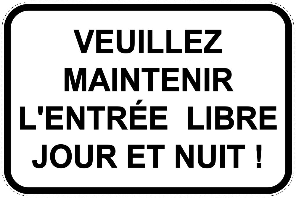 Panneaux d'interdiction de stationnement (stationnement interdit) blancs comme autocollant F-PARKEN-10800-V-0