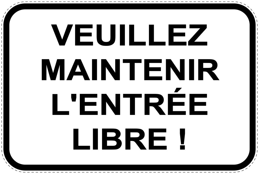 Panneaux d'interdiction de stationnement (stationnement interdit) blancs comme autocollant F-PARKEN-10900-V-0