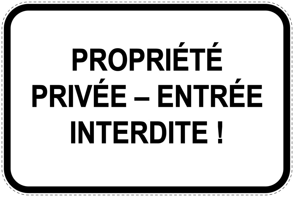 Panneaux d'interdiction de stationnement (stationnement interdit) blancs comme autocollant F-PARKEN-11200-V-0
