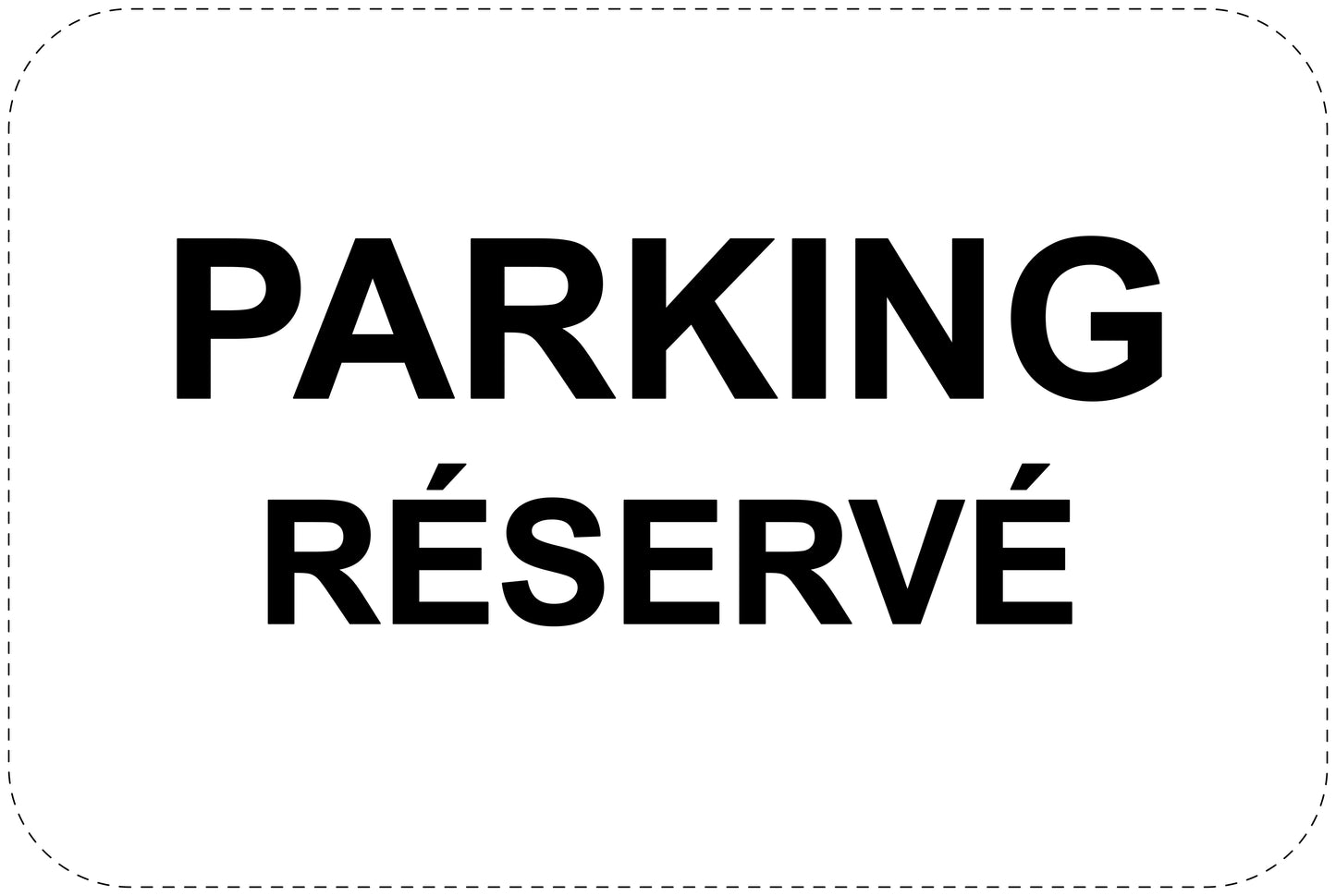Panneaux d'interdiction de stationnement (stationnement interdit) noir comme autocollant F-PARKEN-11500-V-88