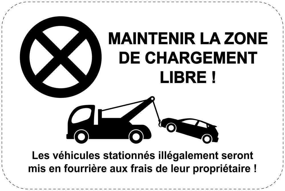 Panneaux d'interdiction de stationnement (stationnement interdit) noir comme autocollant F-PARKEN-13300-V-88