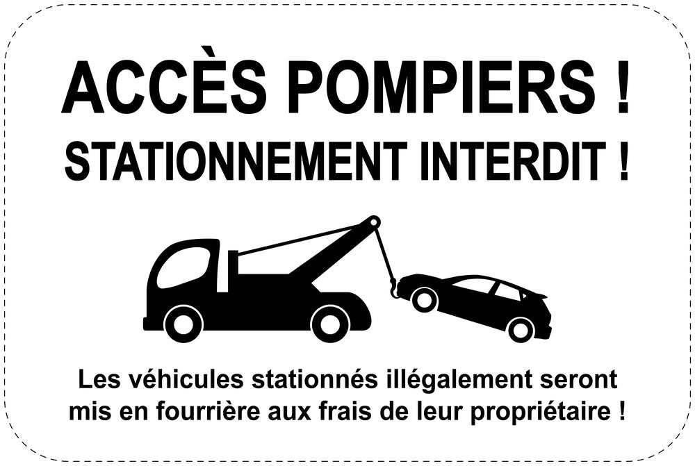 Panneaux d'interdiction de stationnement (stationnement interdit) noir comme autocollant F-PARKEN-14500-V-88