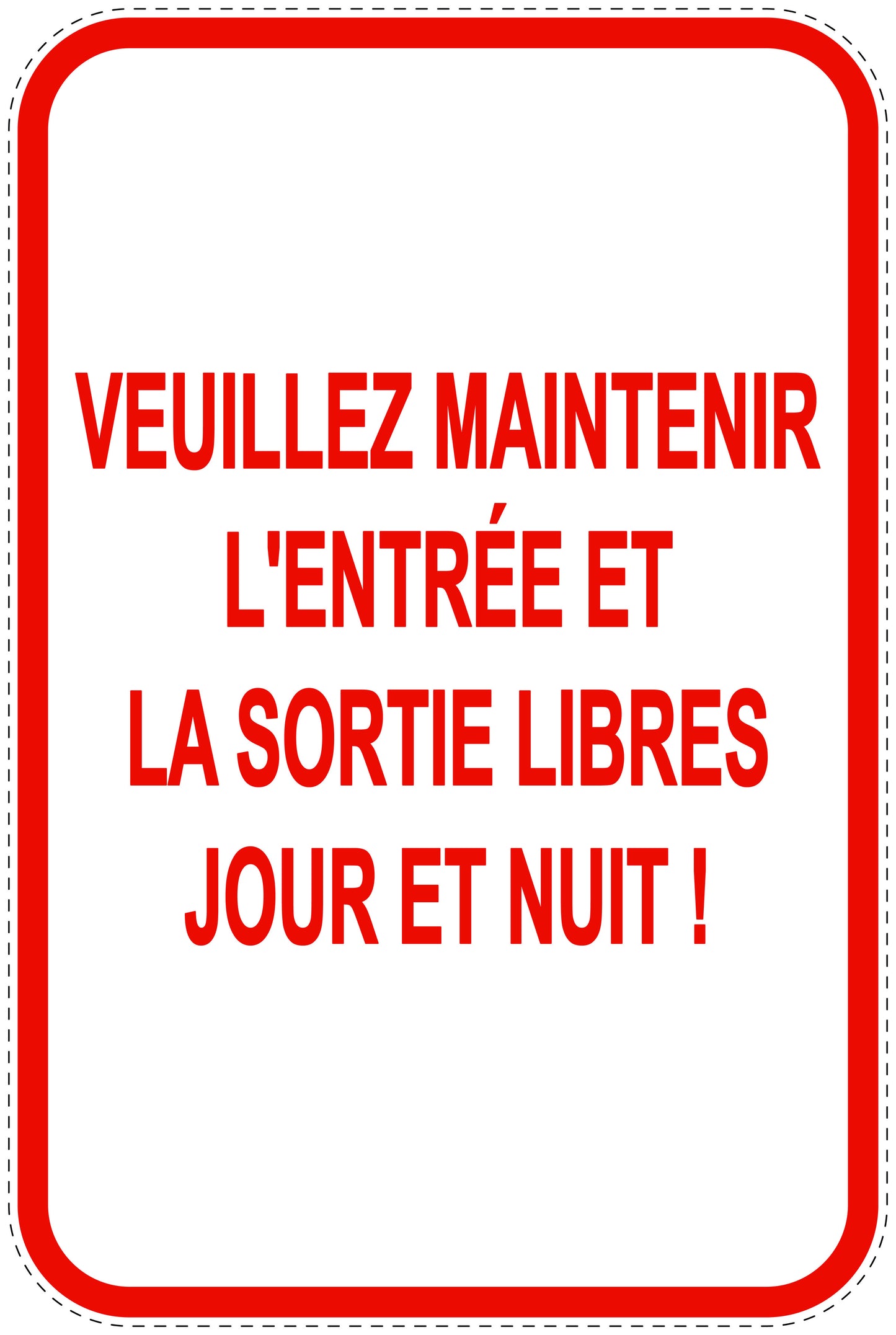 Panneaux d'interdiction de stationnement (stationnement interdit) rouge comme autocollant F-PARKEN-20600-H-14