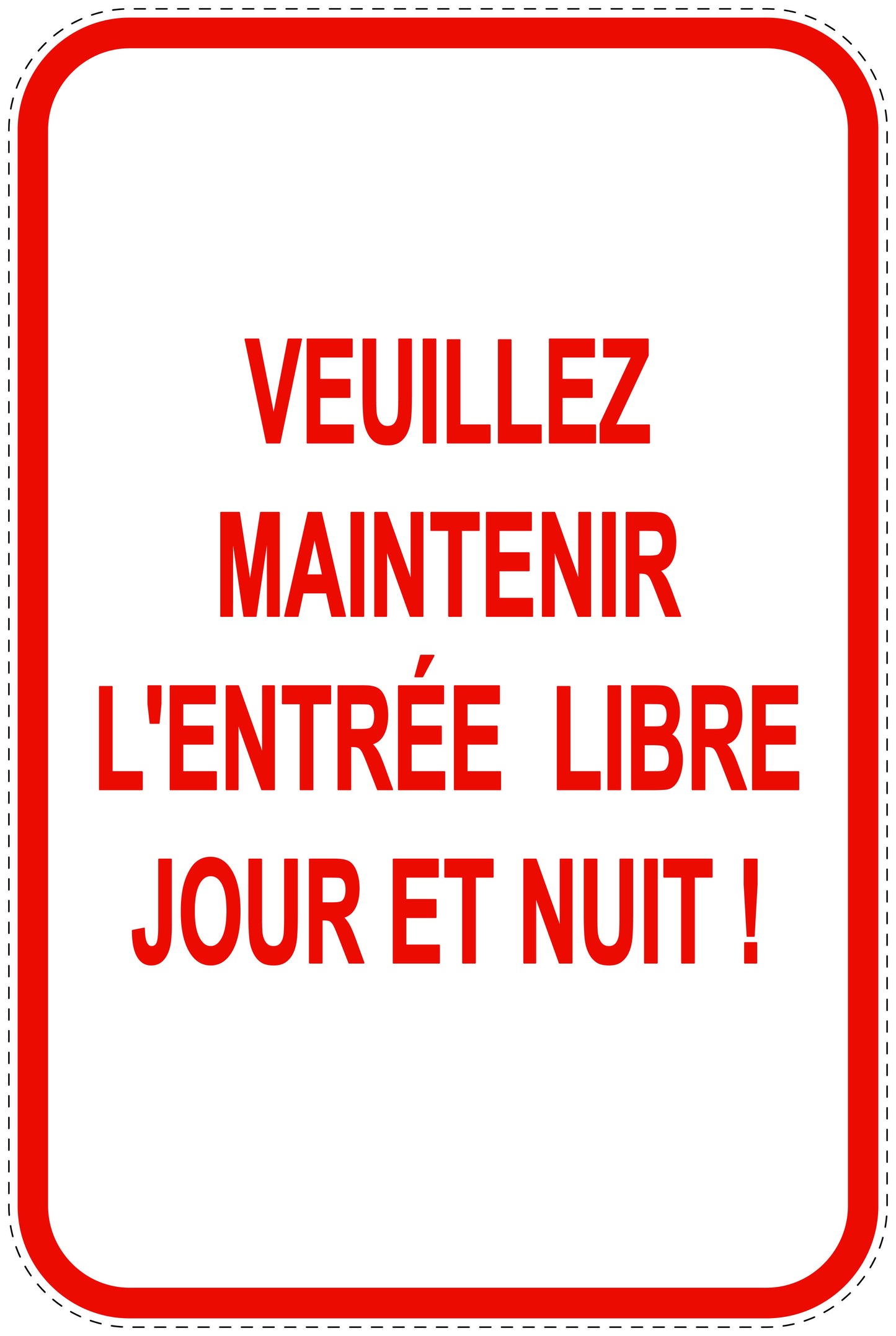 Panneaux d'interdiction de stationnement (stationnement interdit) rouge comme autocollant F-PARKEN-20800-H-14
