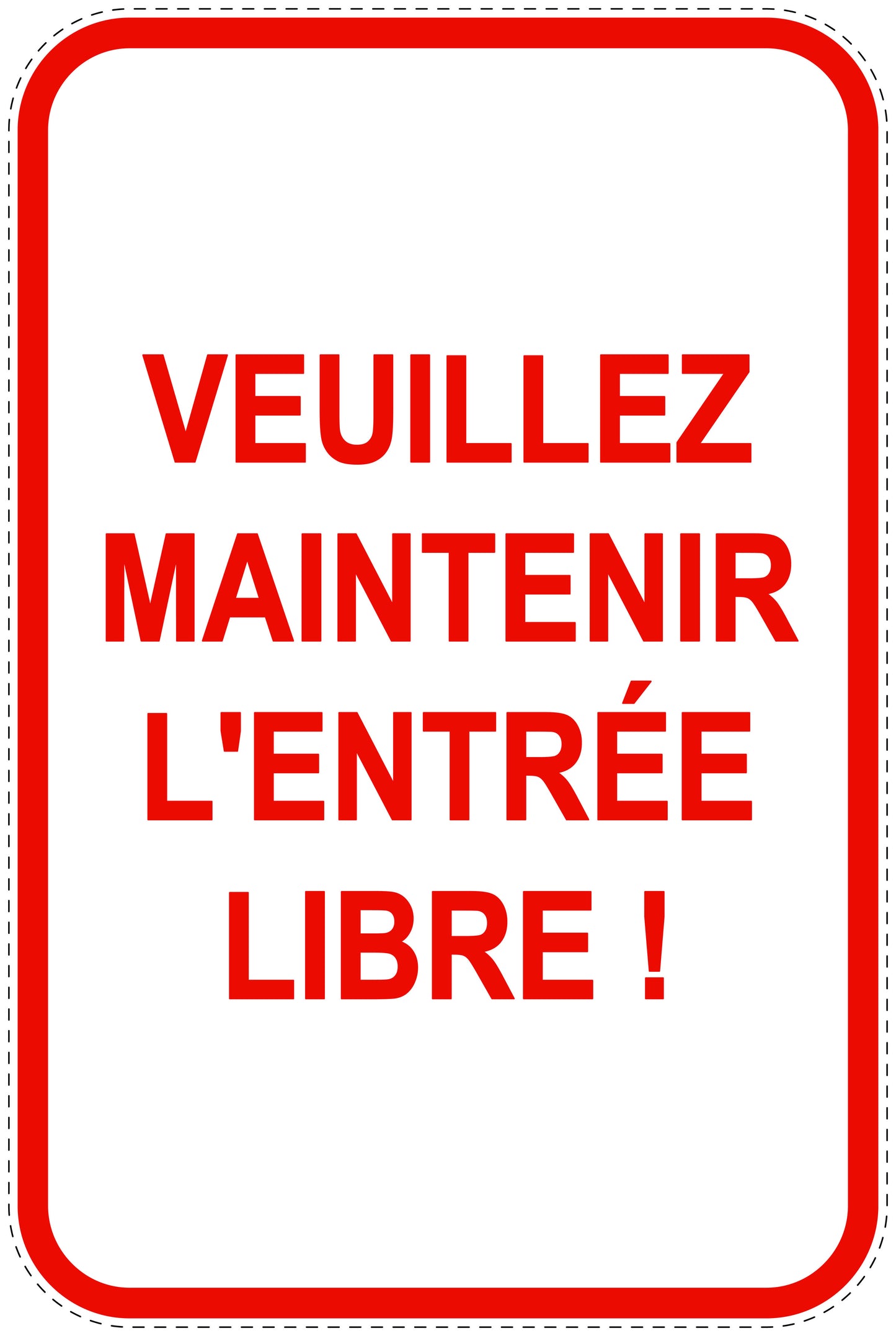 Panneaux d'interdiction de stationnement (stationnement interdit) rouge comme autocollant F-PARKEN-20900-H-14