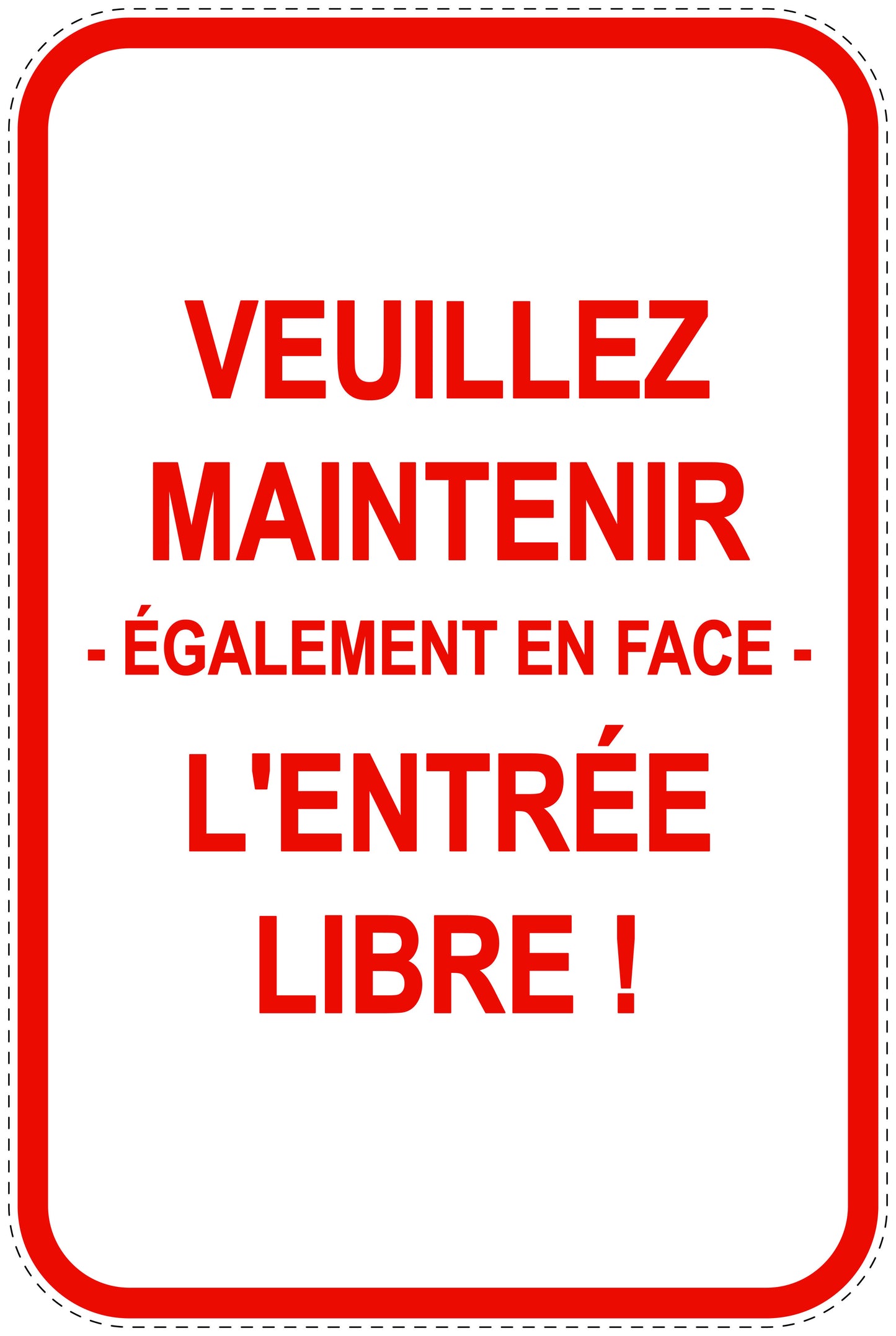 Panneaux d'interdiction de stationnement (stationnement interdit) rouge comme autocollant F-PARKEN-21000-H-14