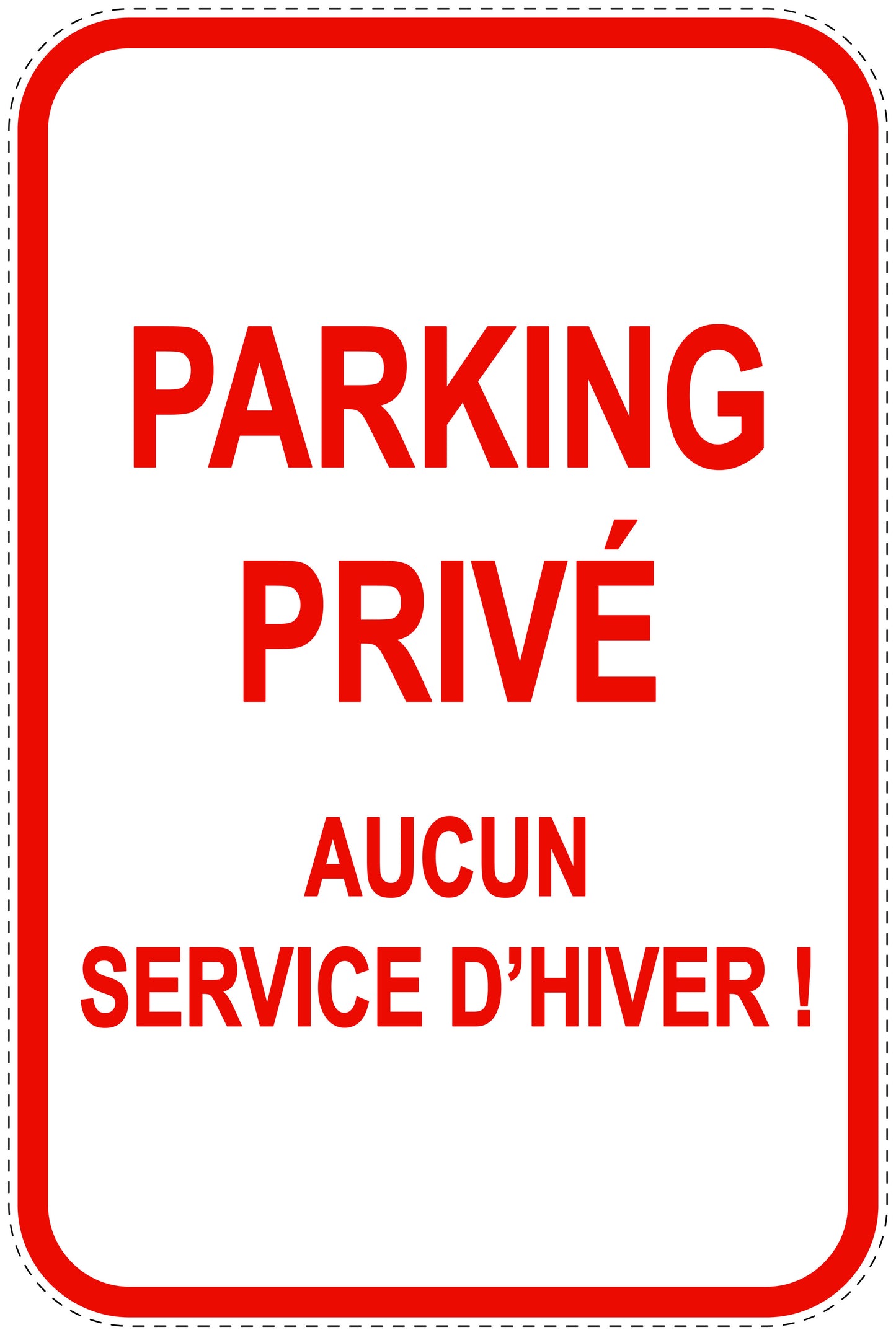 Panneaux d'interdiction de stationnement (stationnement interdit) rouge comme autocollant F-PARKEN-21700-H-14