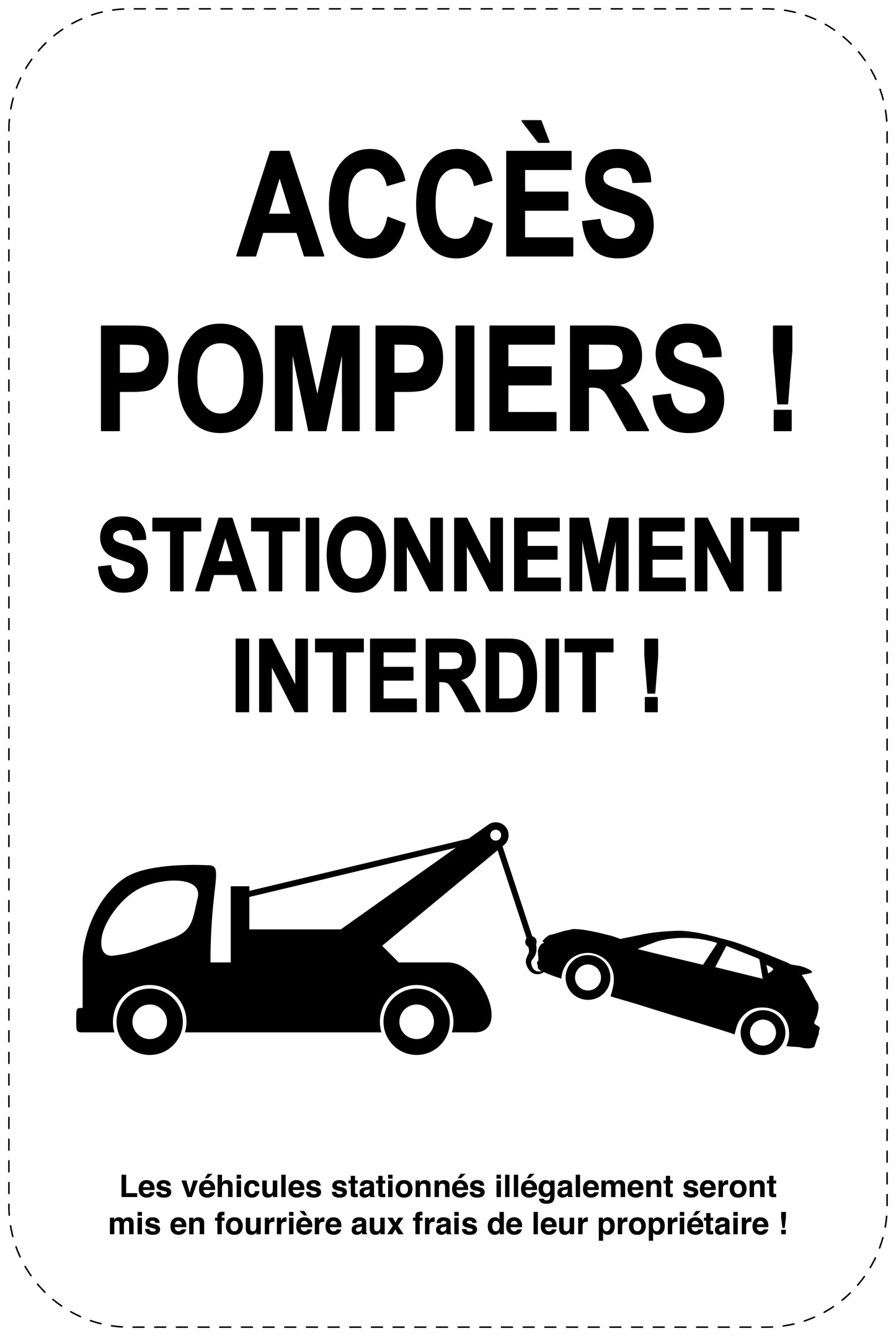Panneaux d'interdiction de stationnement (stationnement interdit) noir comme autocollant F-PARKEN-24500-H-88