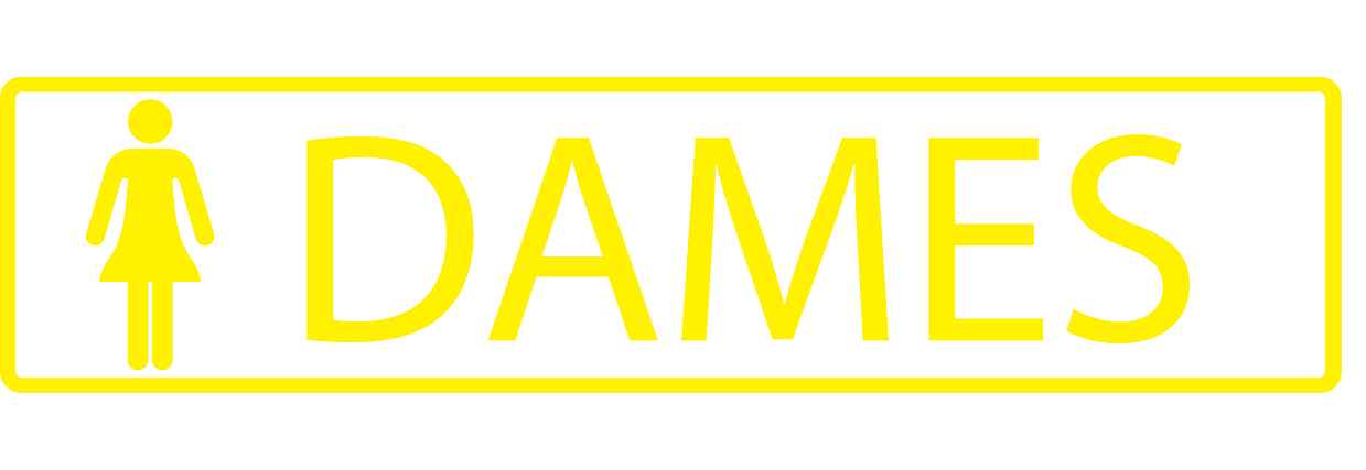 Pictogrammes de signalisation de bâtiment "Dames" 5-30 cm ES-PIKTO1010-3