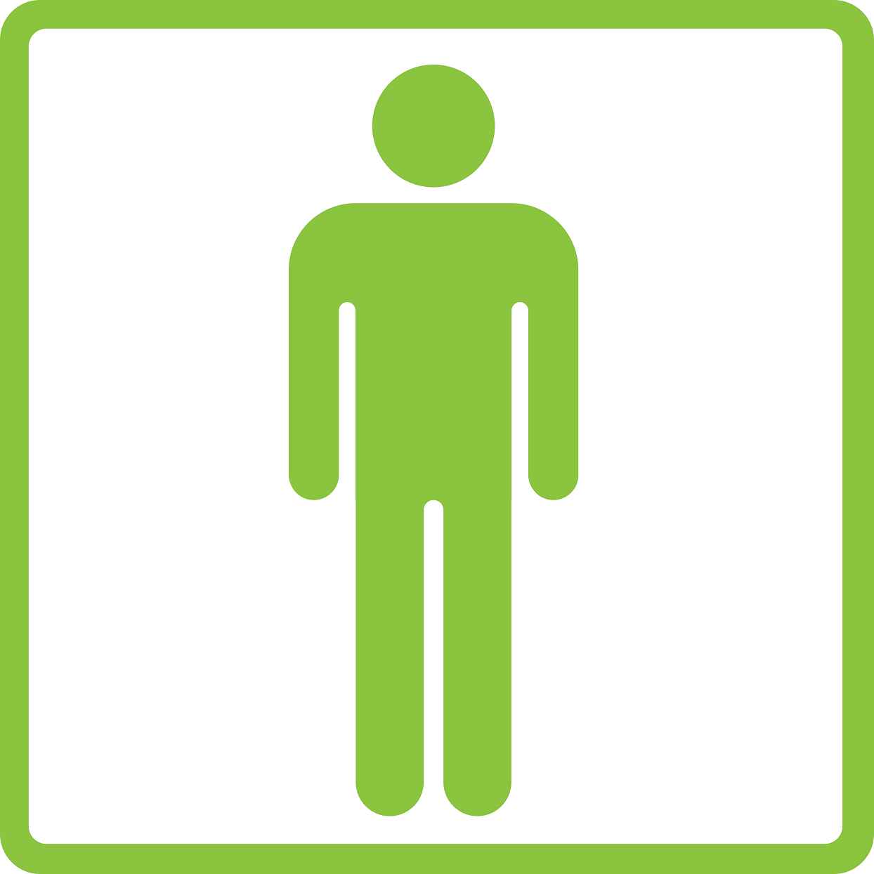 Pictogrammes de signalisation de bâtiment "Toilettes Hommes" 5-30 cm ES-PIKTO1200-67