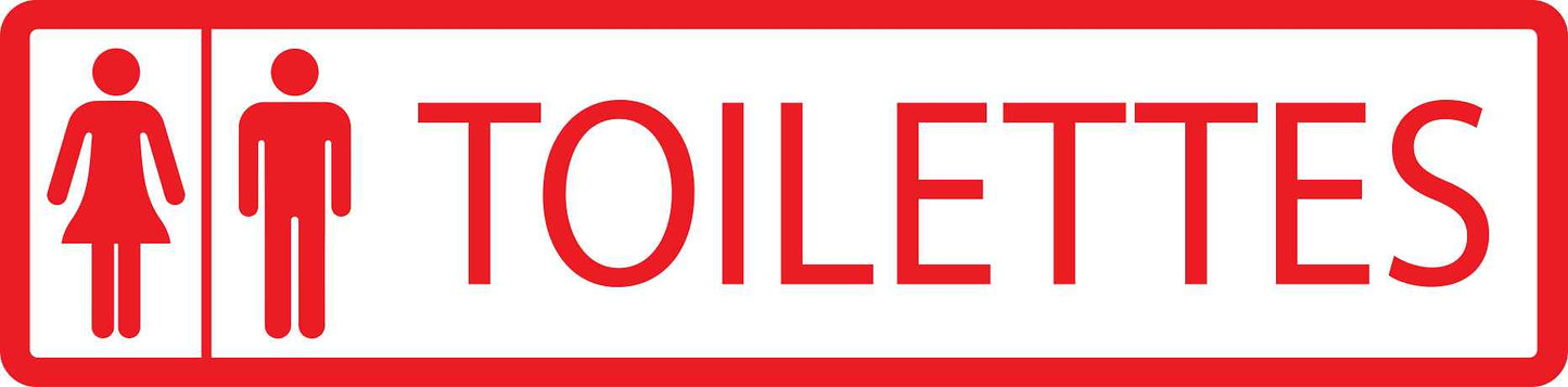 Pictogrammes de signalisation de bâtiment "Toilette" 5-30 cm ES-PIKTO1310-14