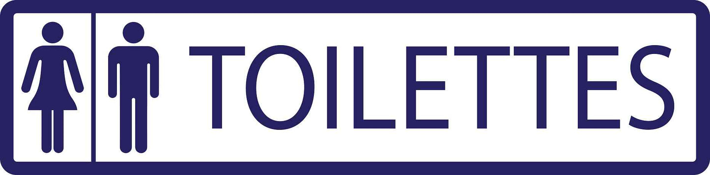 Pictogrammes de signalisation de bâtiment "Toilette" 5-30 cm ES-PIKTO1310-44