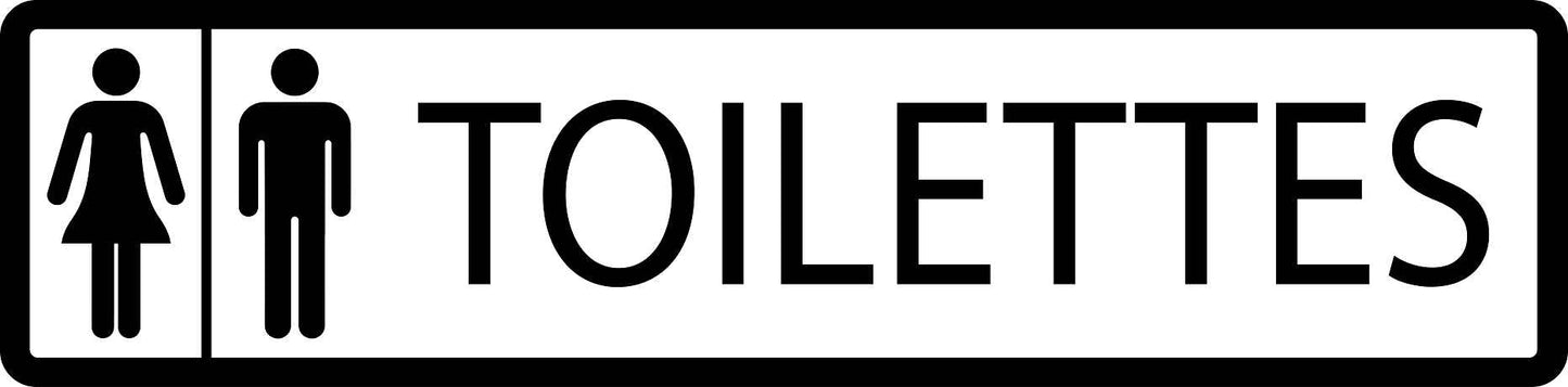 Pictogrammes de signalisation de bâtiment "Toilette" 5-30 cm ES-PIKTO1310-88