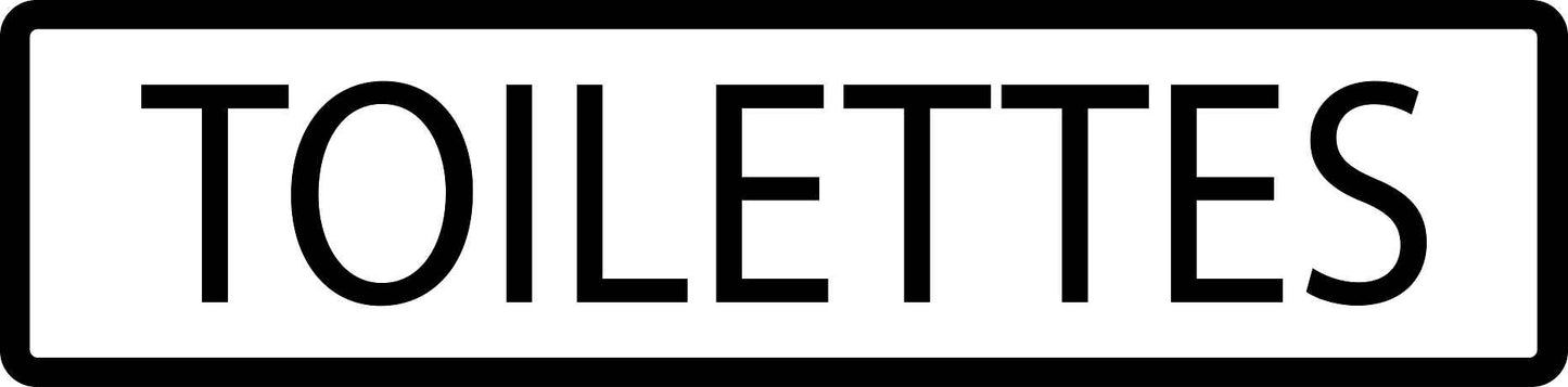Pictogrammes de signalisation de bâtiment "Toilette" 5-30 cm ES-PIKTO1320-88