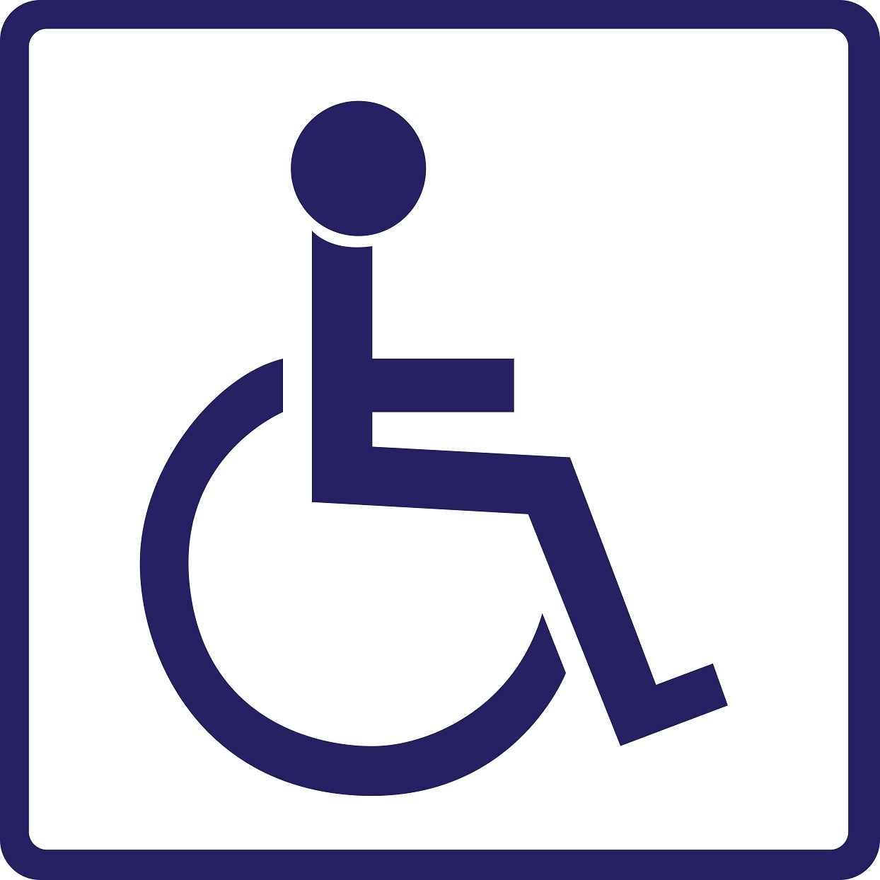 Pictogrammes de signalisation de bâtiment "Toilettes pour personnes à mobilité réduite" 5-30 cm ES-PIKTO1410-44