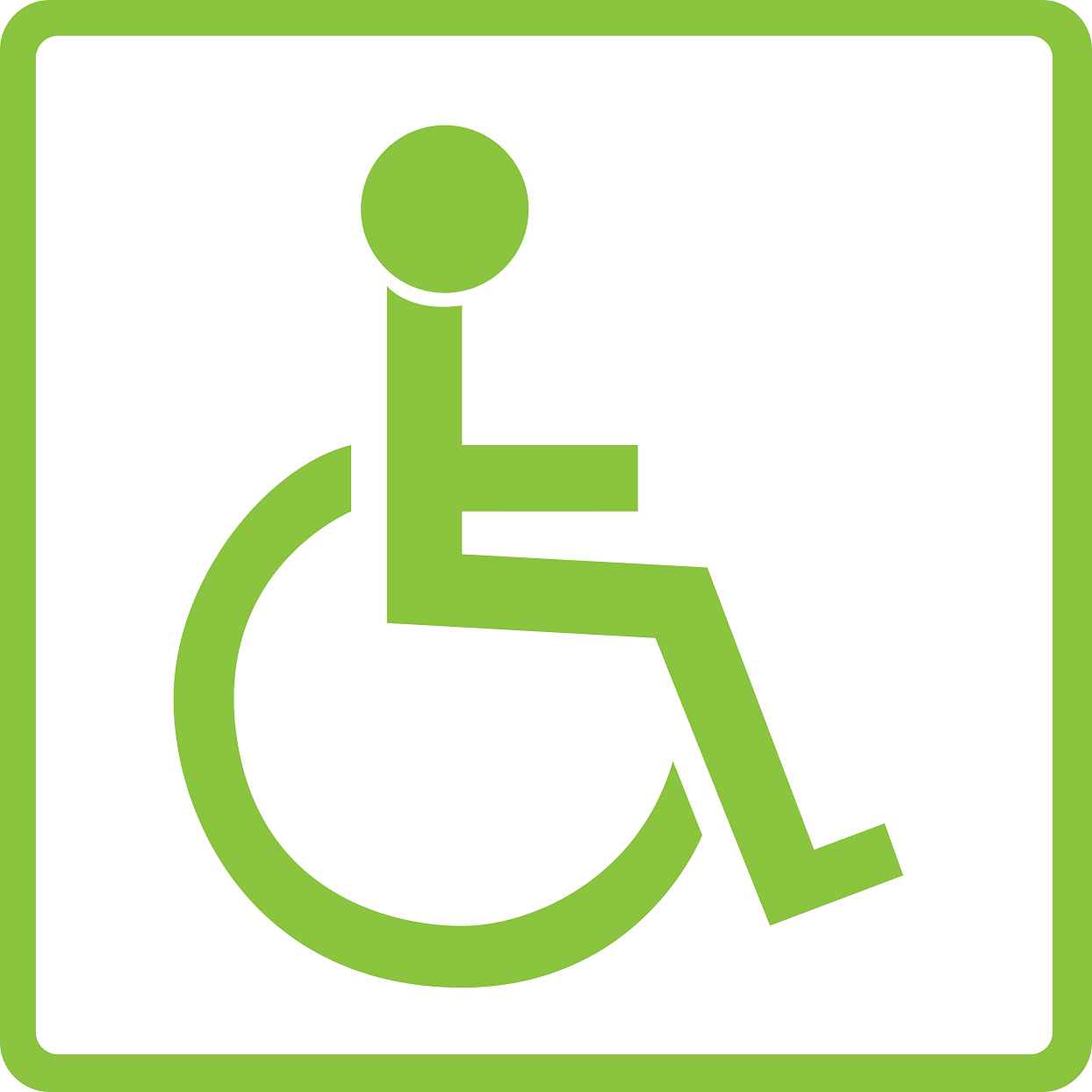 Pictogrammes de signalisation de bâtiment "Toilettes pour personnes à mobilité réduite" 5-30 cm ES-PIKTO1410-67