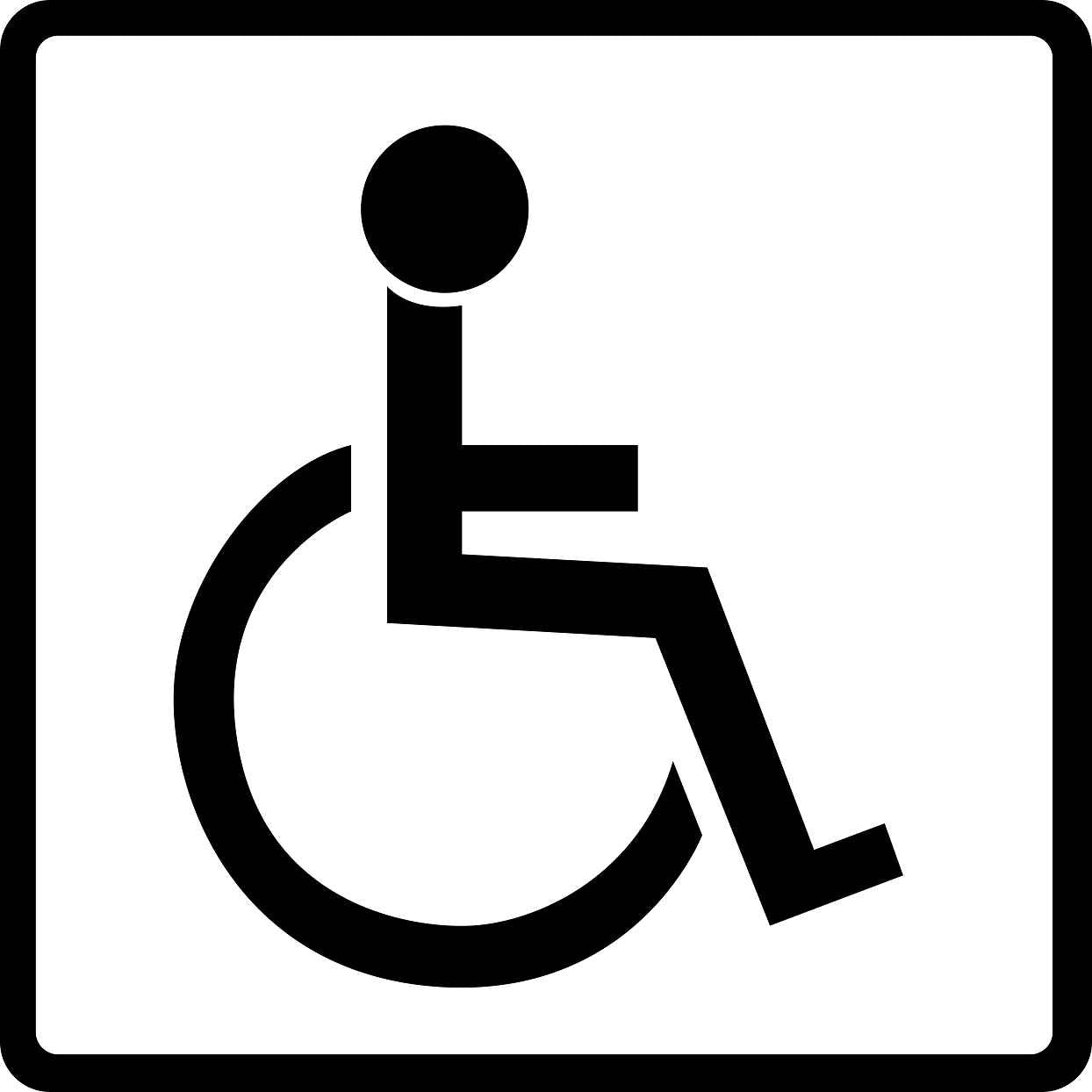 Pictogrammes de signalisation de bâtiment "Toilettes pour personnes à mobilité réduite" 5-30 cm ES-PIKTO1410-88