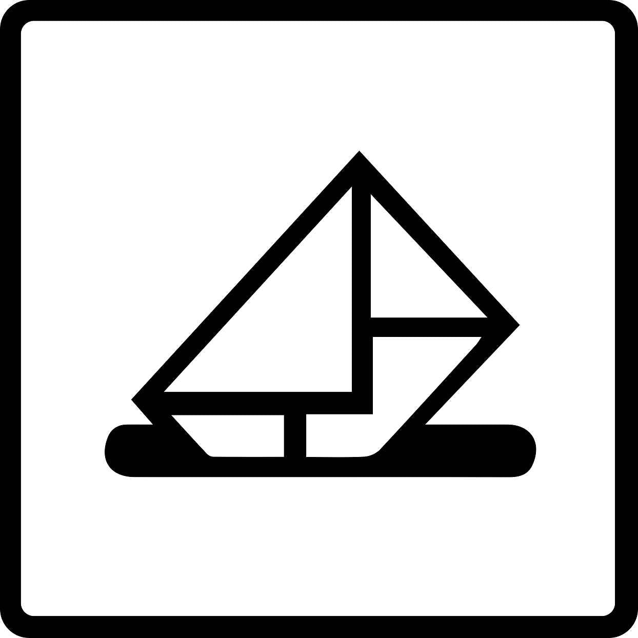 Pictogrammes de signalisation de bâtiment "Enveloppe" 5-30 cm ES-PIKTO3800-88