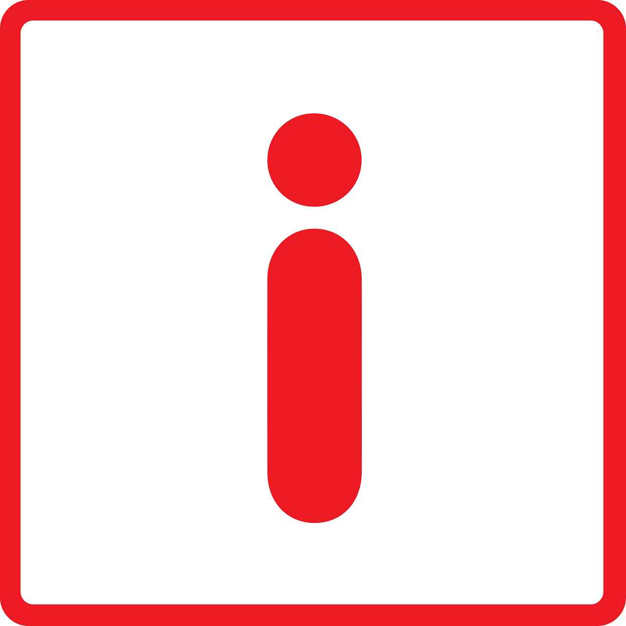 Pictogrammes de signalisation de bâtiment "Symbole d'information" 5-30 cm ES-PIKTO4000-14