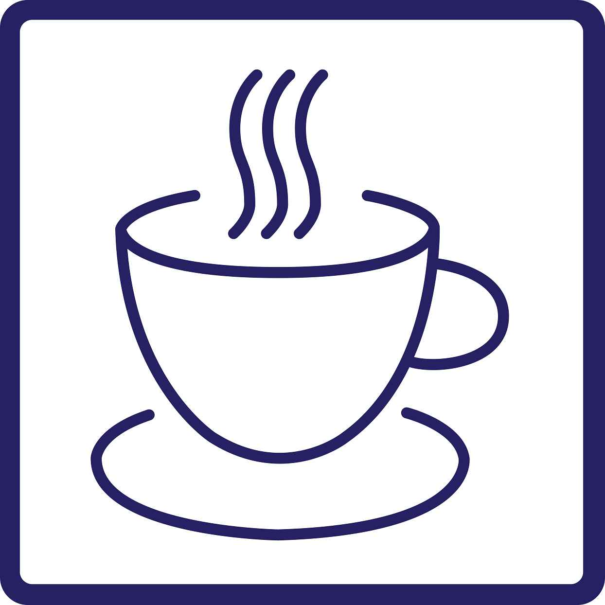 Pictogrammes de signalisation de bâtiment "Tasse chaude" 5-30 cm ES-PIKTO4200-44