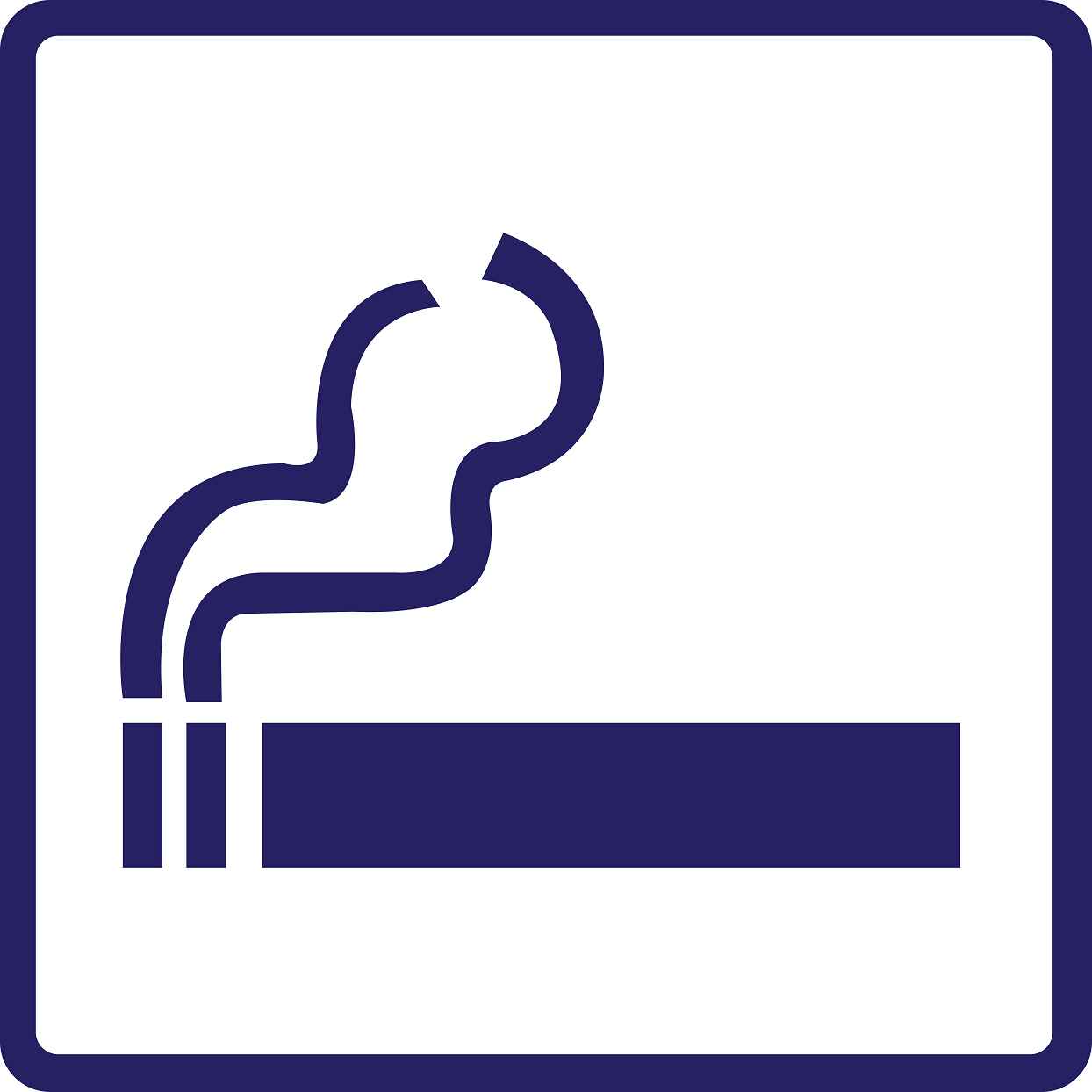Pictogrammes de signalisation de bâtiment "Espace fumeurs" 5-30 cm ES-PIKTO4400-44