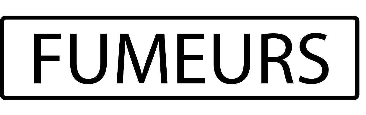 Pictogrammes de signalisation de bâtiment "Fumeurs" 5-30 cm ES-PIKTO4420-88