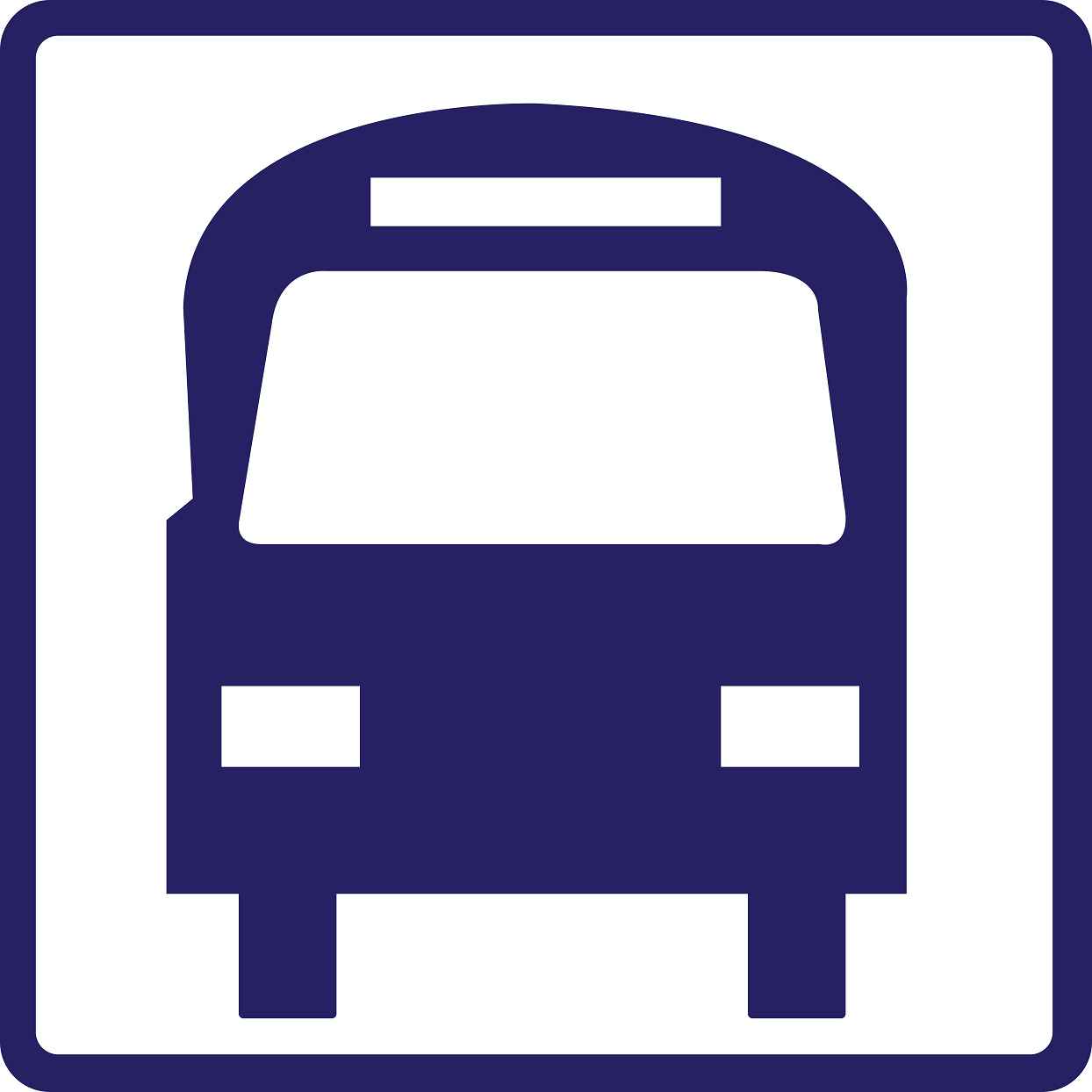 Pictogrammes de signalisation de bâtiment "Arrêt de bus" 5-30 cm ES-PIKTO4900-44