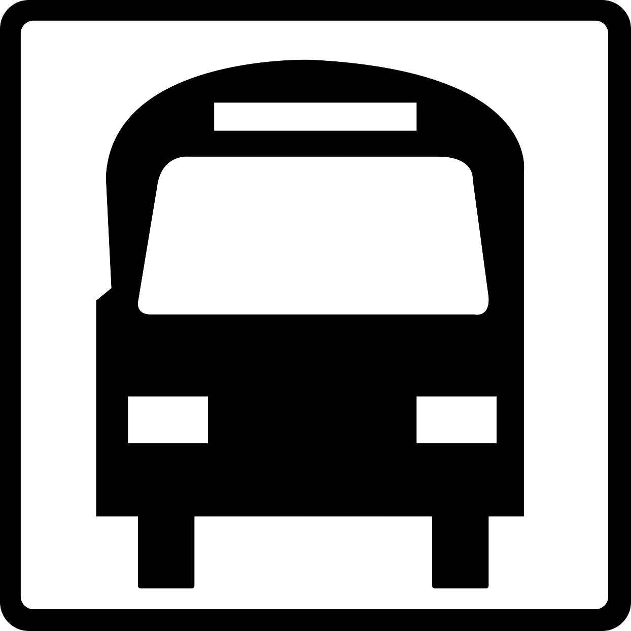 Pictogrammes de signalisation de bâtiment "Arrêt de bus" 5-30 cm ES-PIKTO4900-88