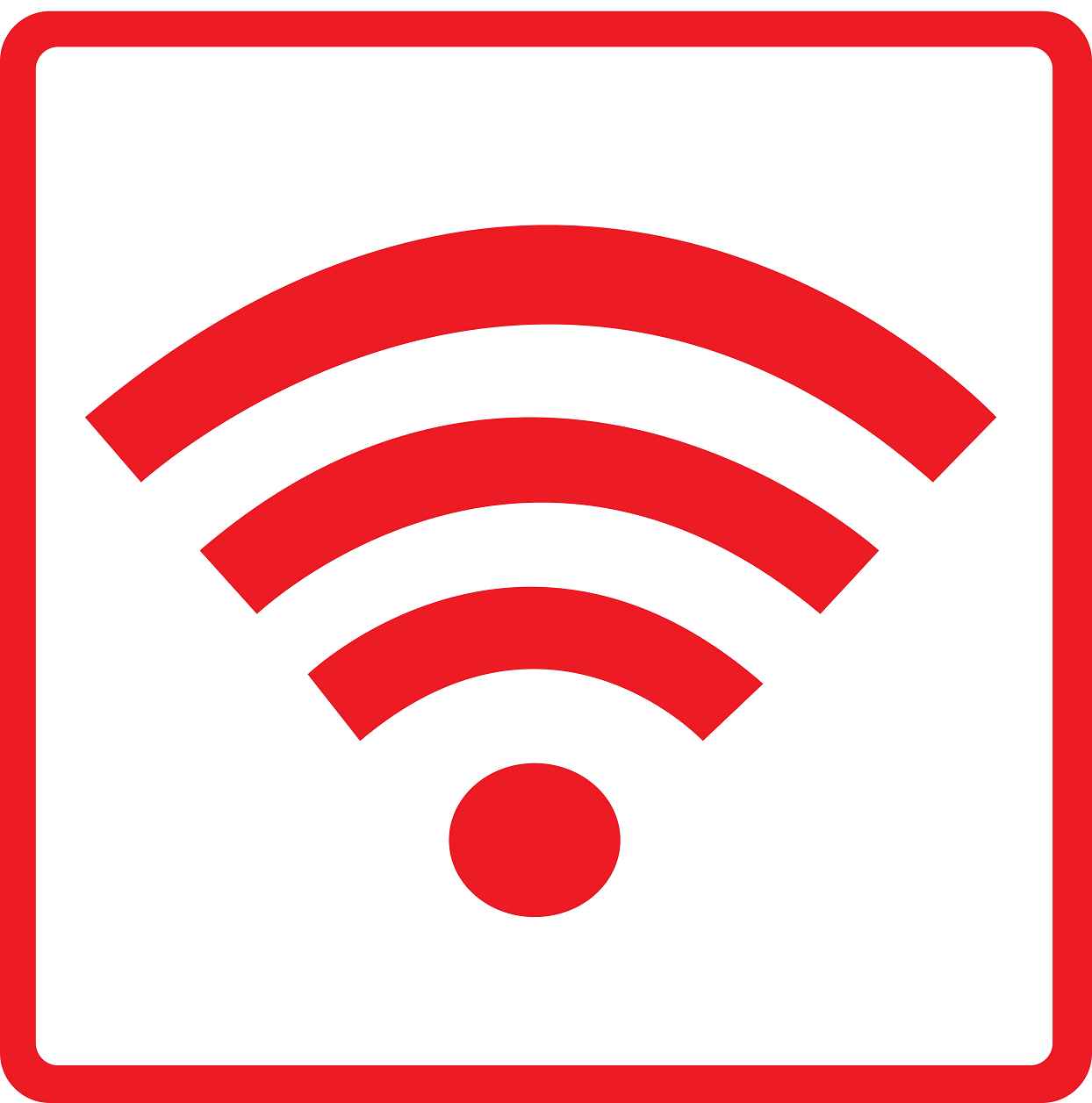 Pictogrammes de signalisation de bâtiment "Wifi" 5-30 cm ES-PIKTO5200-14