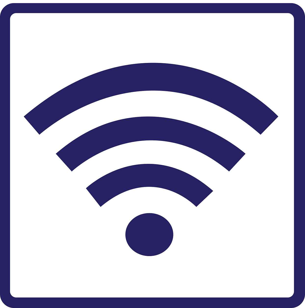 Pictogrammes de signalisation de bâtiment "Wifi" 5-30 cm ES-PIKTO5200-44