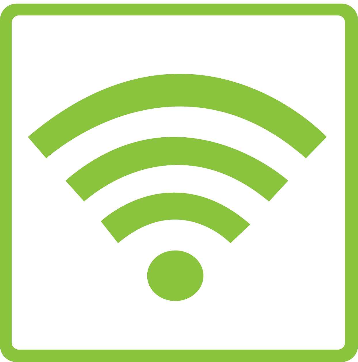Pictogrammes de signalisation de bâtiment "Wifi" 5-30 cm ES-PIKTO5200-67