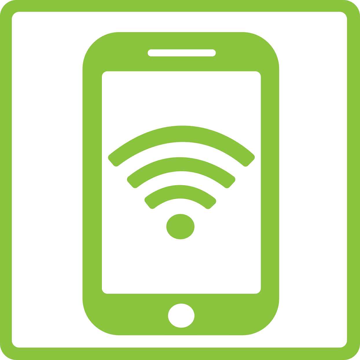 Pictogrammes de signalisation de bâtiment "Connexion mobile" 5-30 cm ES-PIKTO5210-67