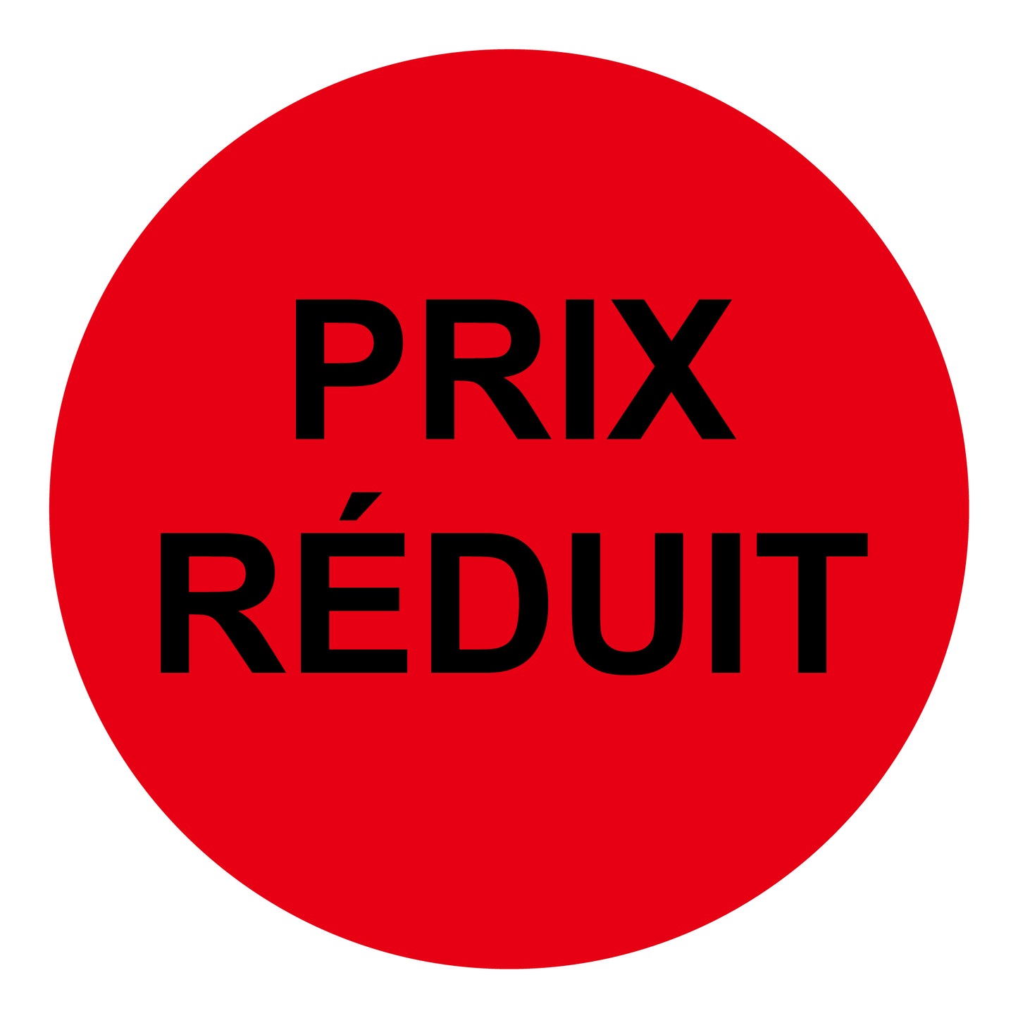 Autocollant promotionnel, autocollant d'offre et autocollant d'offre spéciale "Prix Réduit" 10-60 cm F-PR-4200