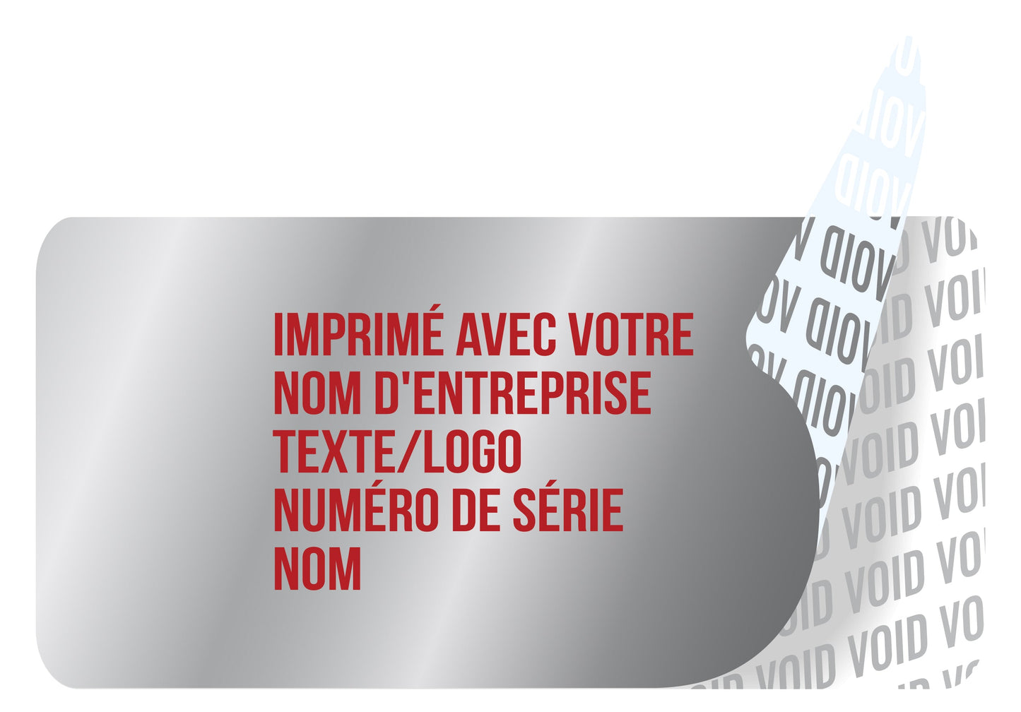 100 autocollants VOID, sceaux de garantie, étiquettes de sécurité 40x20mm imprimés avec le texte de votre choix par EtikettenStar GmbH