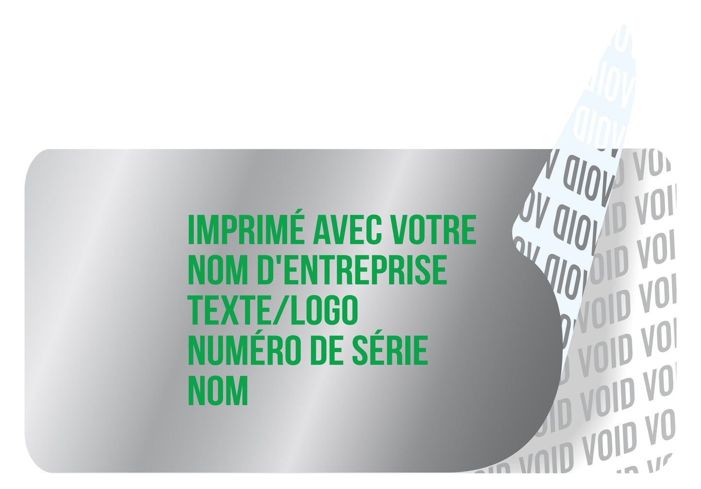 100 autocollants VOID, sceaux de garantie, étiquettes de sécurité 40x20mm imprimés avec le texte de votre choix par EtikettenStar GmbH