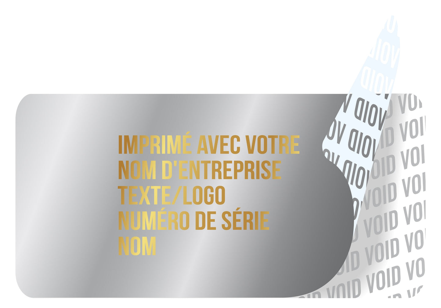 100 autocollants VOID, sceaux de garantie, étiquettes de sécurité 40x20mm imprimés avec le texte de votre choix par EtikettenStar GmbH